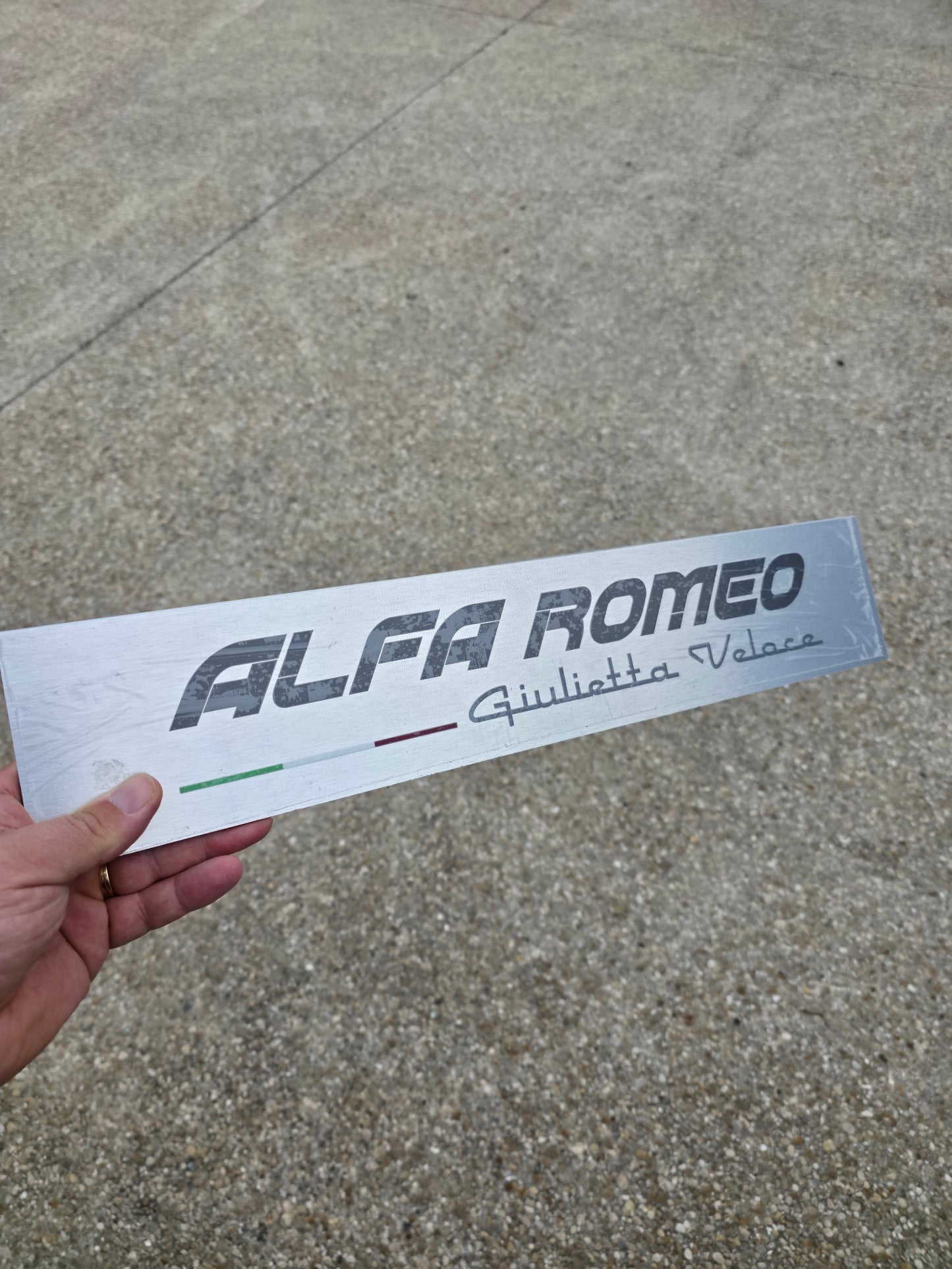 Cache Plaque AUTO Premium Alu Brossé