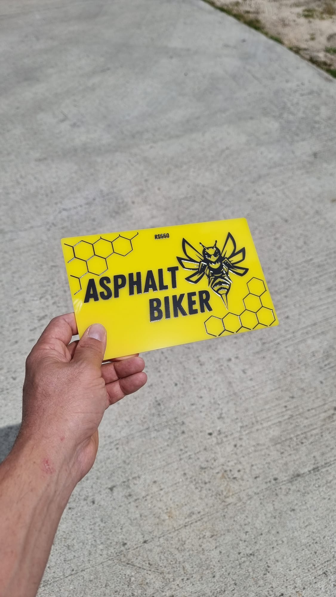 Cache Plaque MOTO *** TEXTE + LOGO RESEAU ***